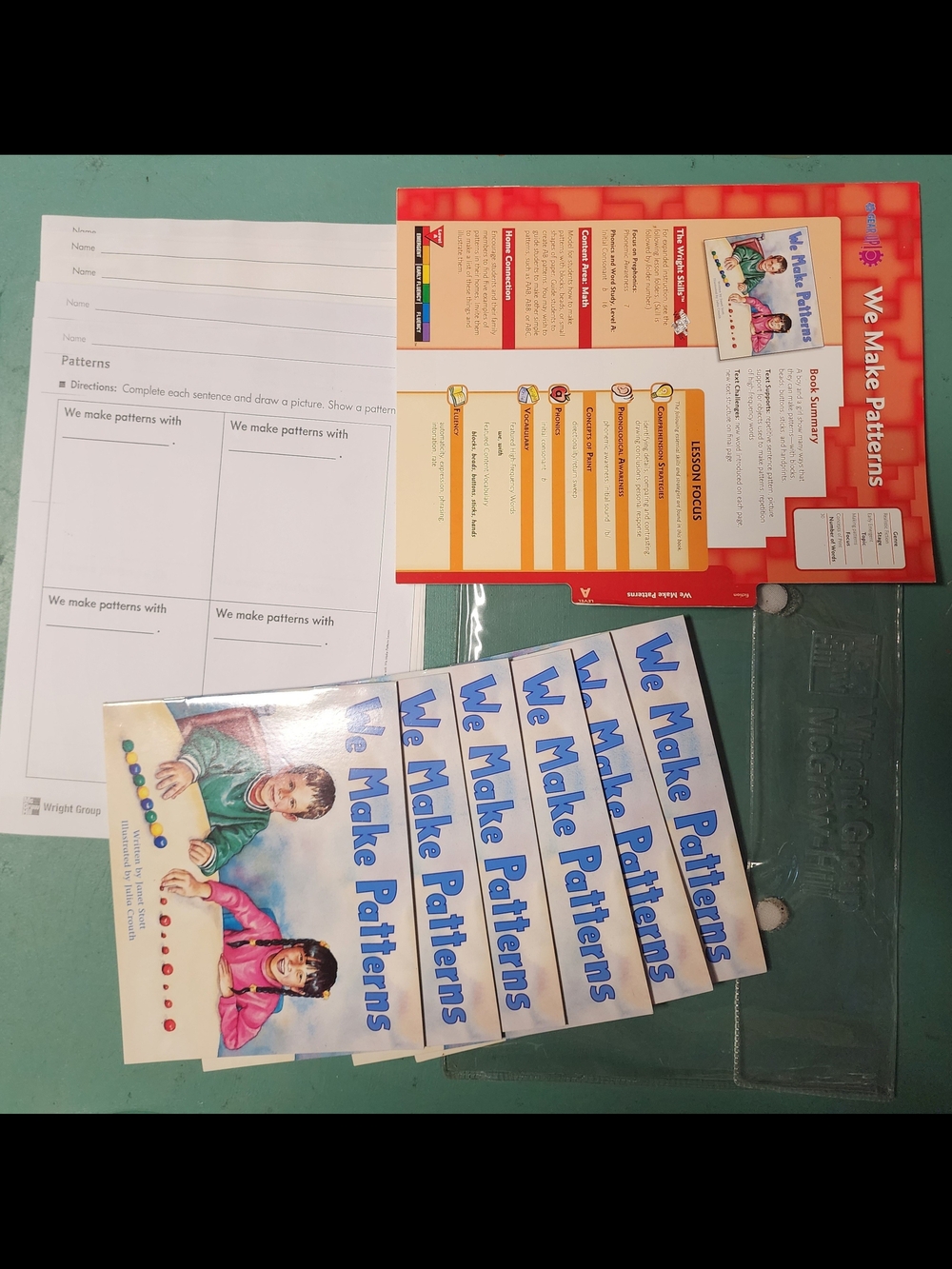 Gear Up! Level A Guided Reading "We Make Patterns"